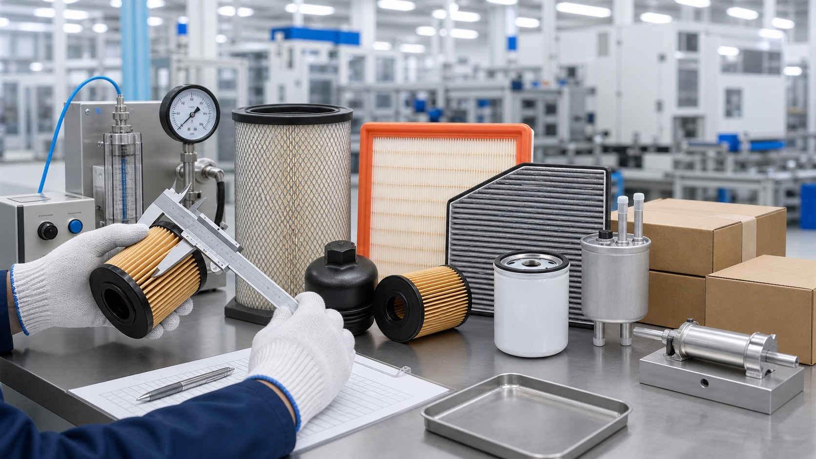 Filter quality control inspection